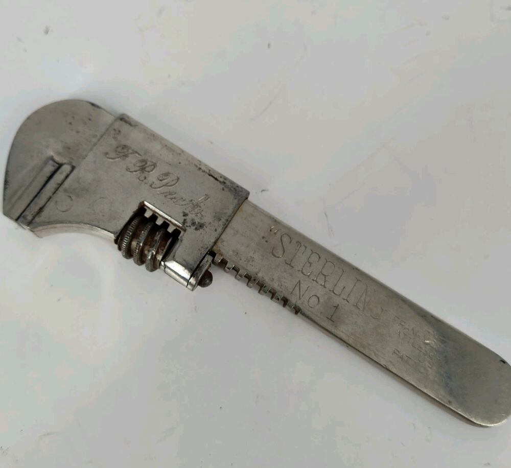 Antique Frank Mossberg Co. Sterling No. 1 Bicycle Wrench